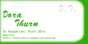 dora thurn business card
